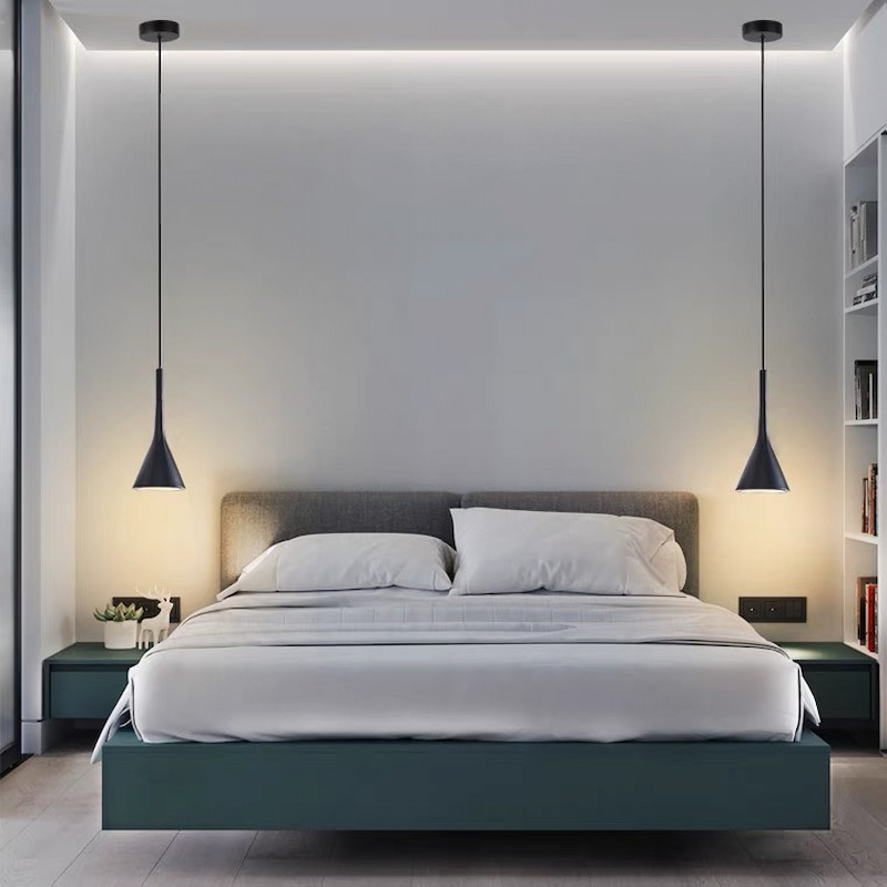 đèn thả tối giản cho phòng ngủ ấm áp