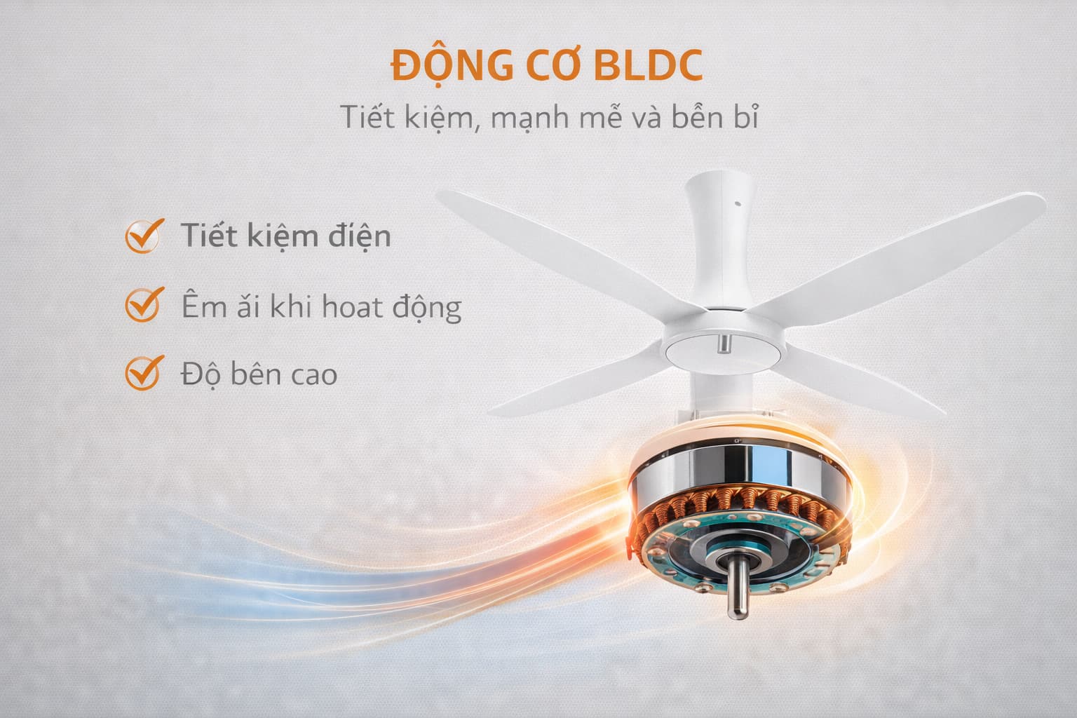Tại sao nên chọn quạt trần Nanoco động cơ DC thế hệ mới ?