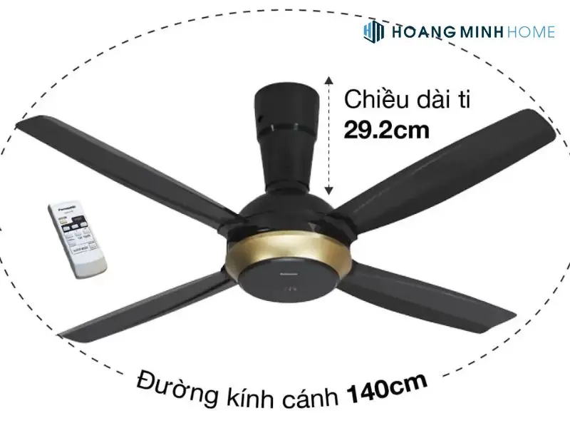 Kinh nghiệm chọn mua quạt trần Panasonic 4 cánh