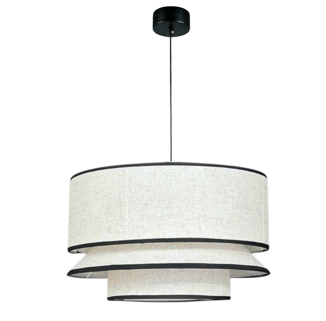 Đèn thả chao vải nhiều tầng phong cách Nhật Bản THD53