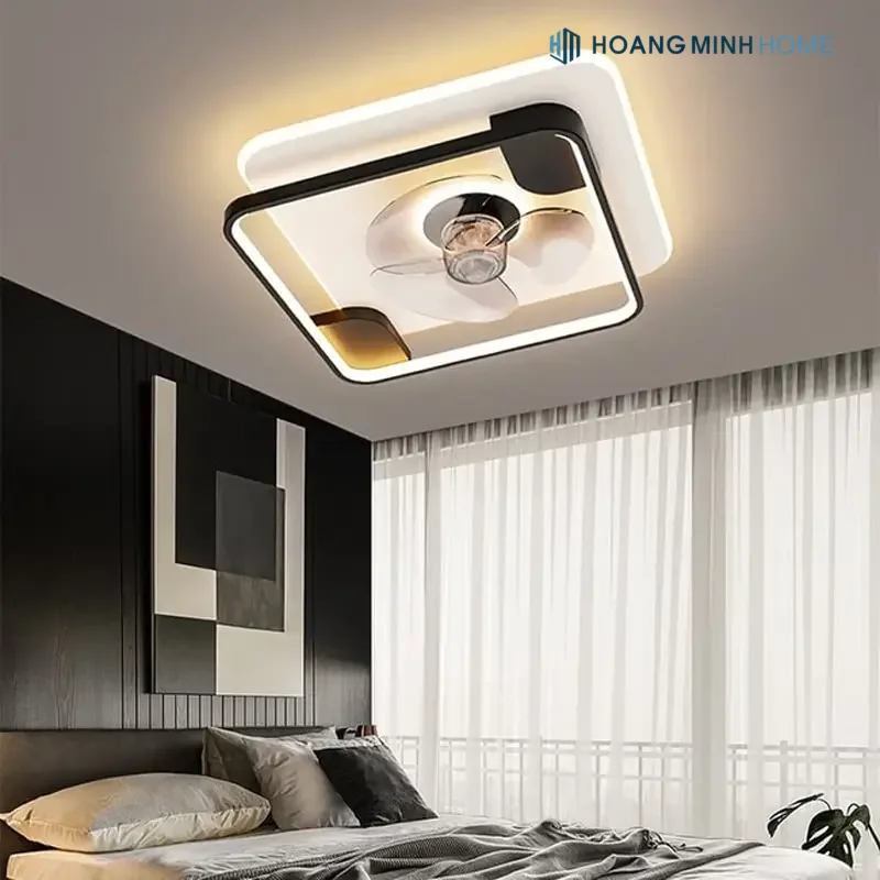 Một thiết kế quạt trần nghệ thuật hiện đại, thu hút mọi ánh nhìn