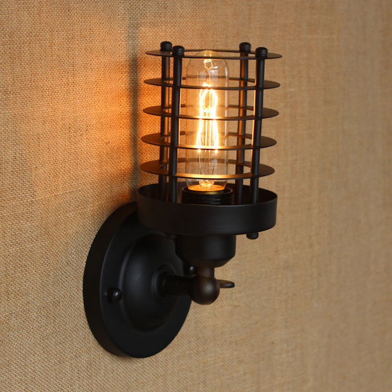 đèn gắn tường Industrial thiết kế độc đáo