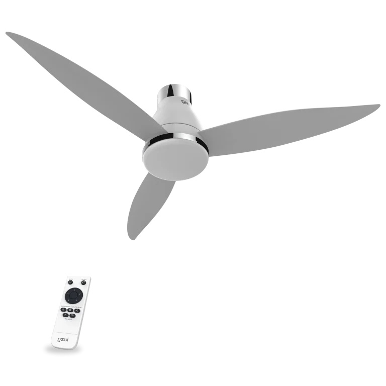 Quạt trần cổ ngắn 3 cánh màu ghi bạc GCOOL Air 03R