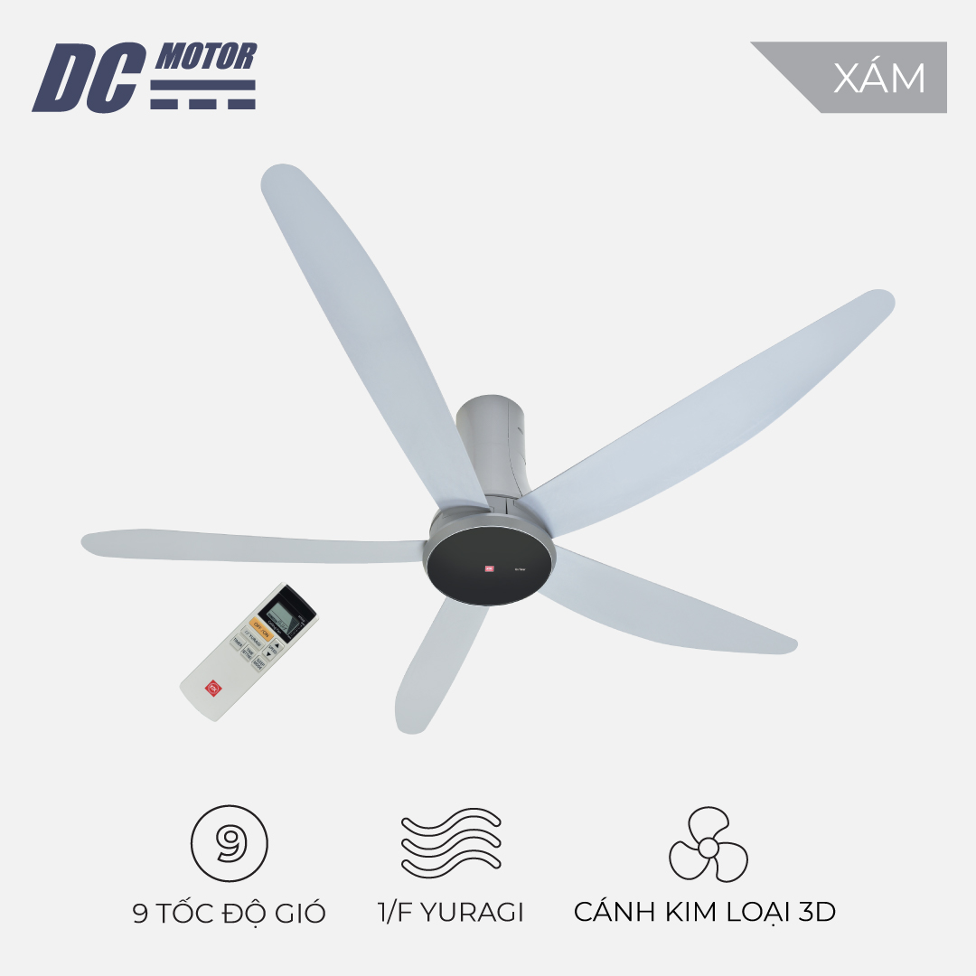 Quạt trần KDK động cơ DC tiêu thụ bao nhiêu W? Tính tiền điện thực tế 1 tháng