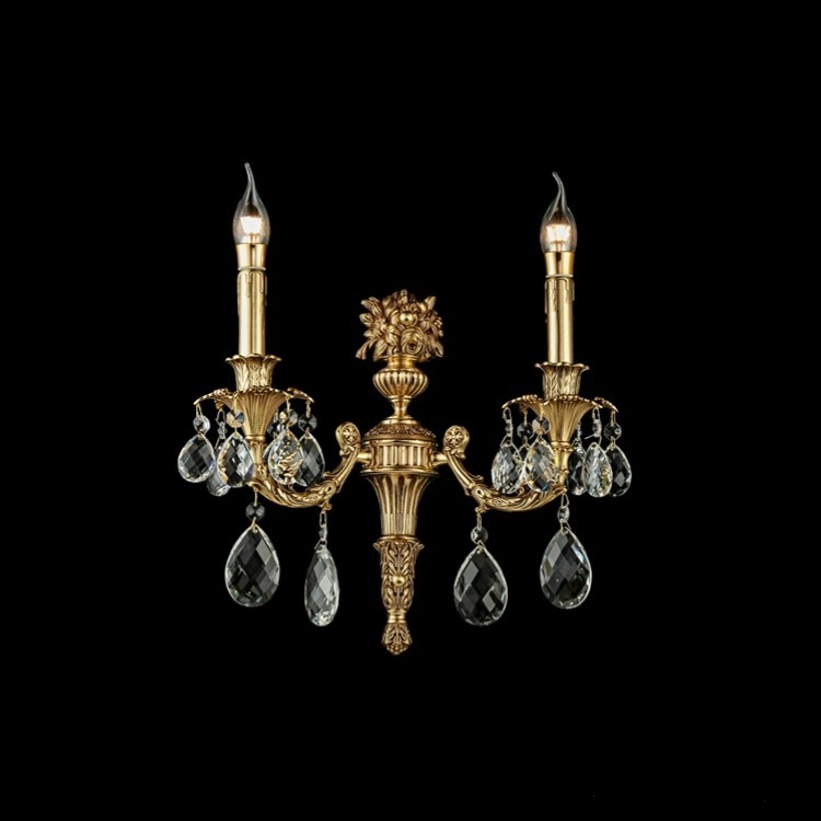 Đèn tường đồng nguyên chất tay nến VDC2301T2