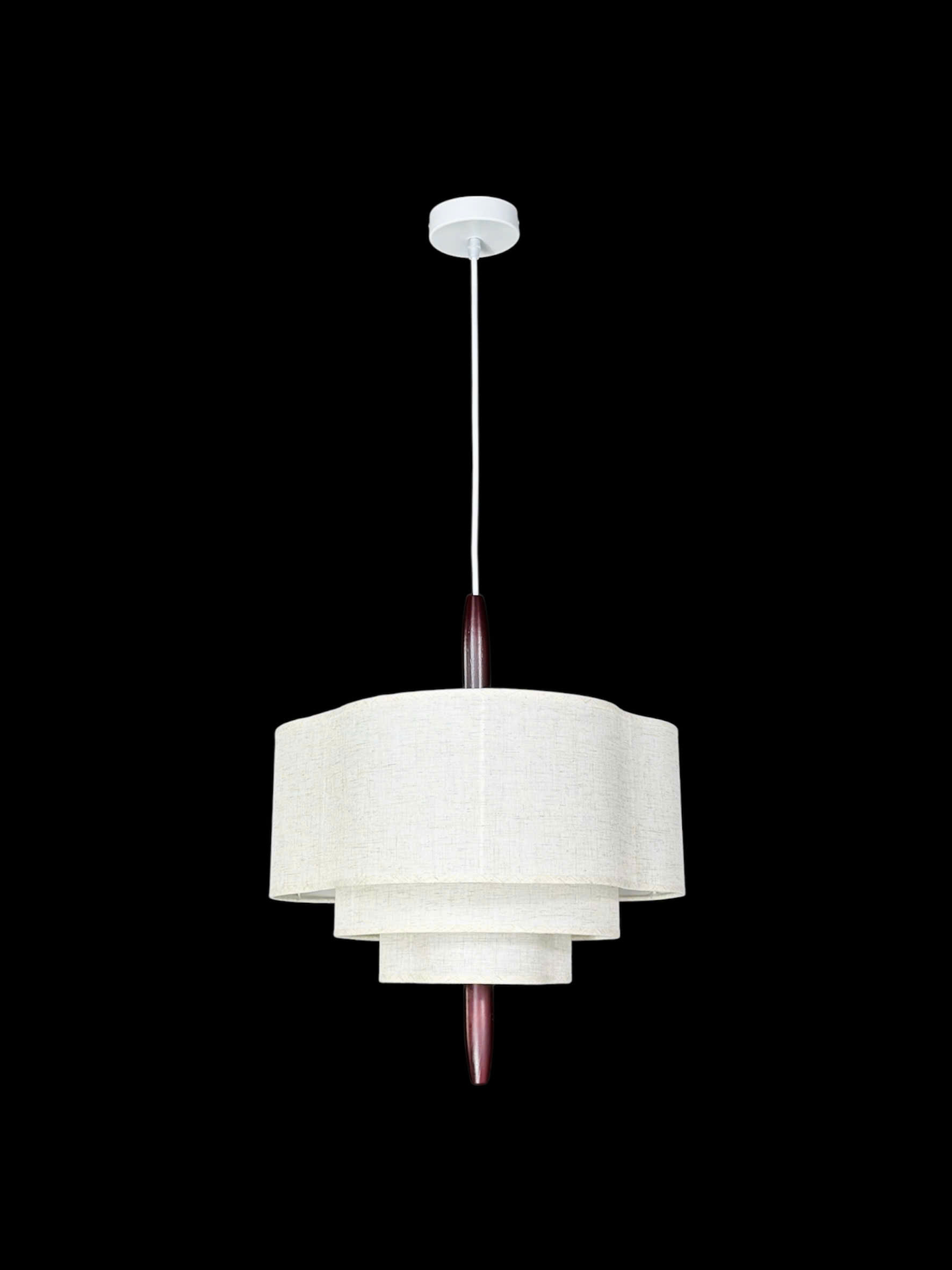 Đèn thả trang trí chao vải xếp lớp THD52