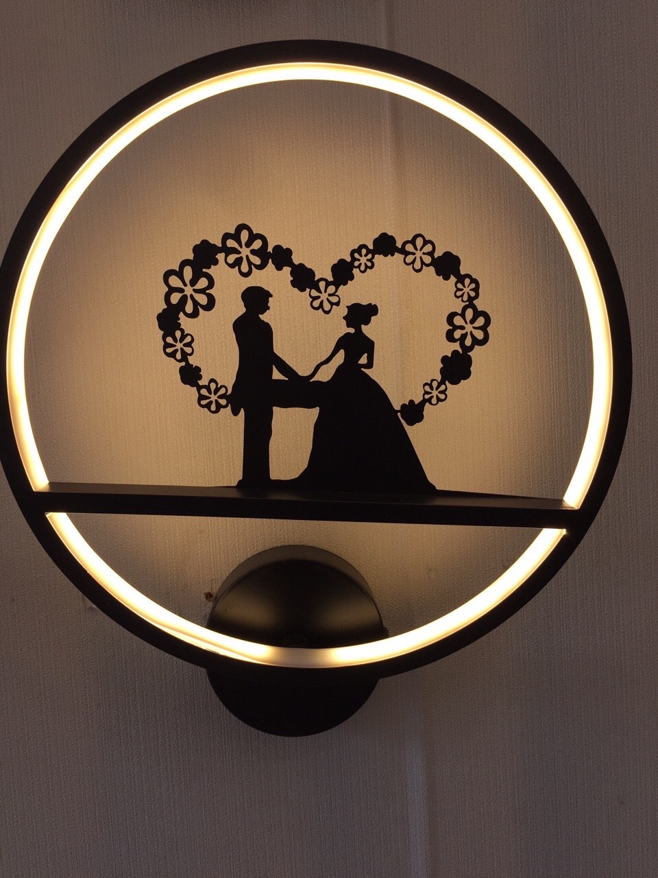 Đèn tường tròn đám cưới tình yêu VK42H