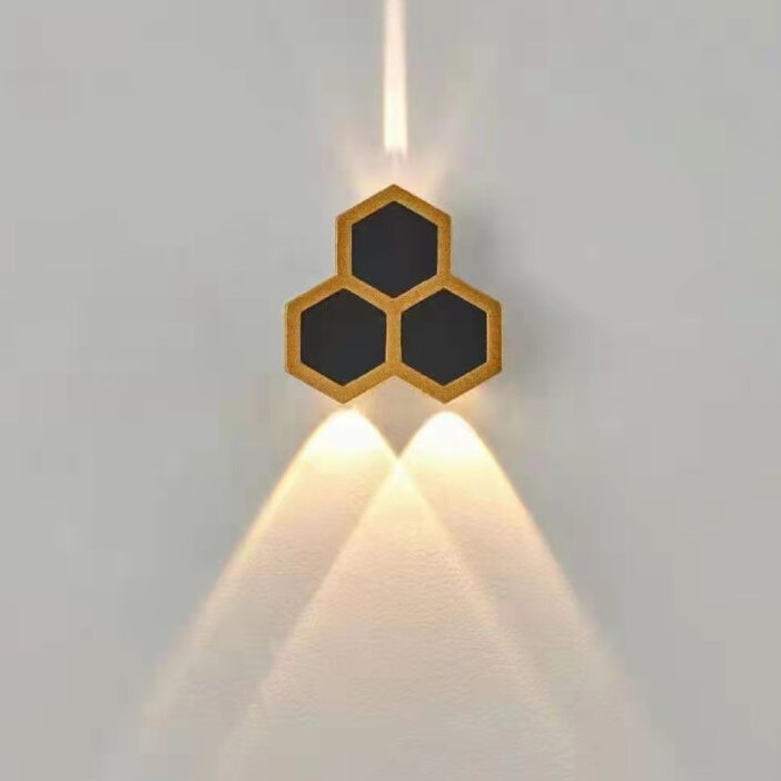 Đèn tường ngoài trời hình tổ ong VNT-6014
