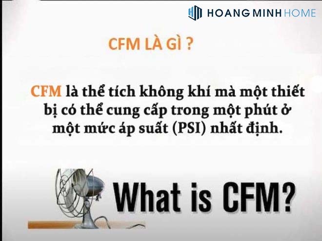 Thông số CFM trên quạt trần là gì?